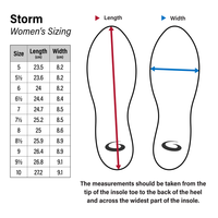 Women's Left Handed G50 Storm Curling Shoes (Speed 8)